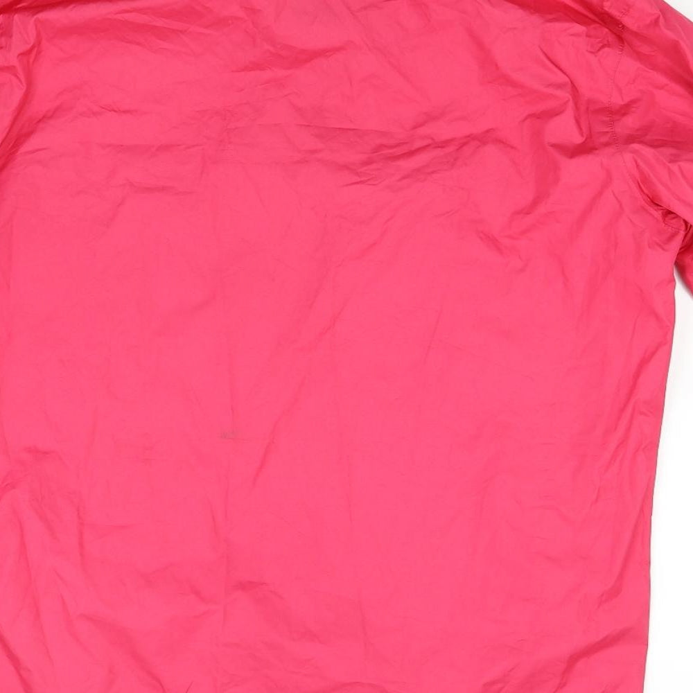 Crane Womens Red  Canvas Windbreaker Coat Size 8