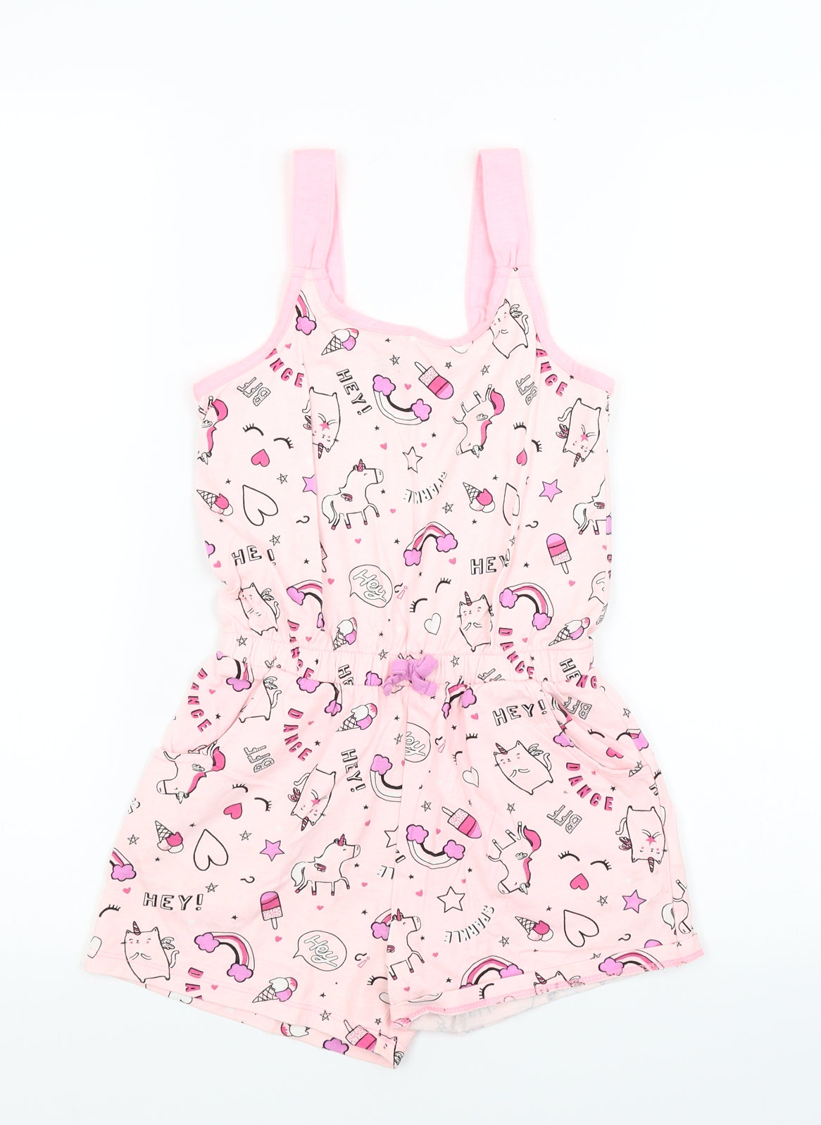George Girls Pink   Shorts One-Piece Size 6-7 Years