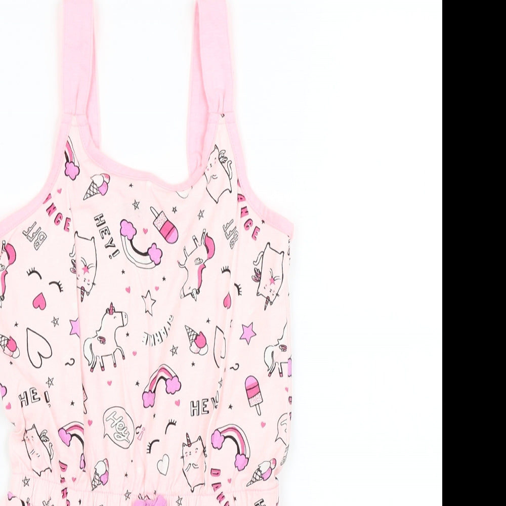 George Girls Pink   Shorts One-Piece Size 6-7 Years