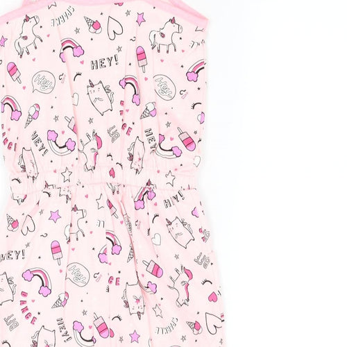 George Girls Pink   Shorts One-Piece Size 6-7 Years