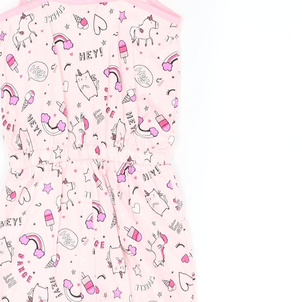 George Girls Pink   Shorts One-Piece Size 6-7 Years