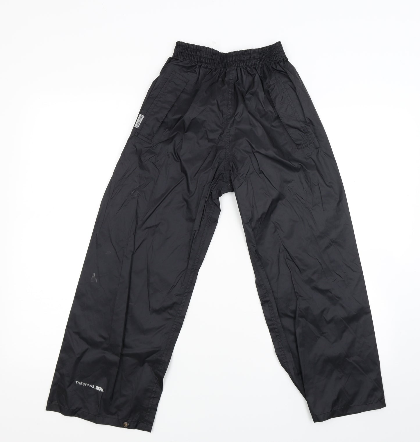 Trespass Boys Black   Rain Trousers Trousers Size 7-8 Years