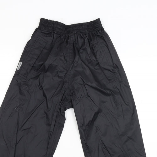 Trespass Boys Black   Rain Trousers Trousers Size 7-8 Years