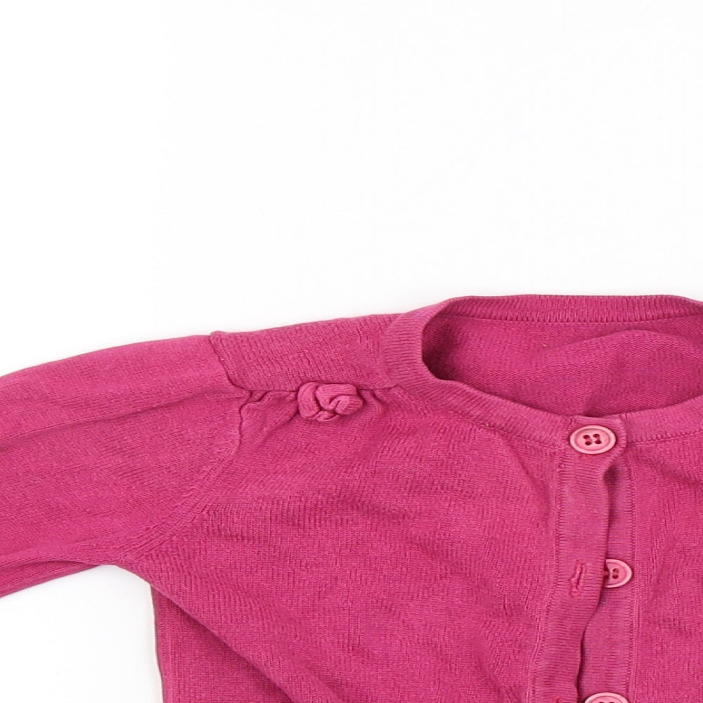 Nut meg Girls Red  Knit Cardigan Jumper Size 2-3 Years