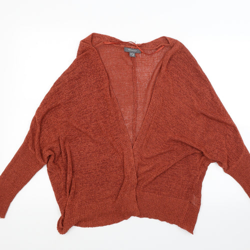 Primark Womens Brown  Knit Wrap Jumper Size S
