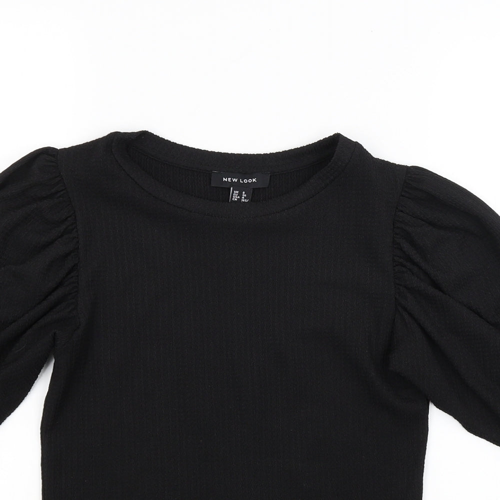 New Look Womens Black   Basic T-Shirt Size 8