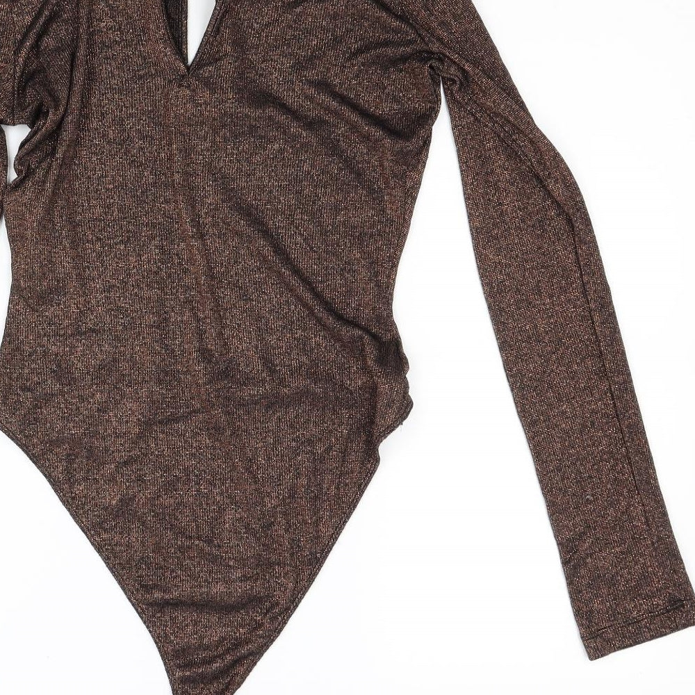 top shop Womens Brown   Bodysuit One-Piece Size 12