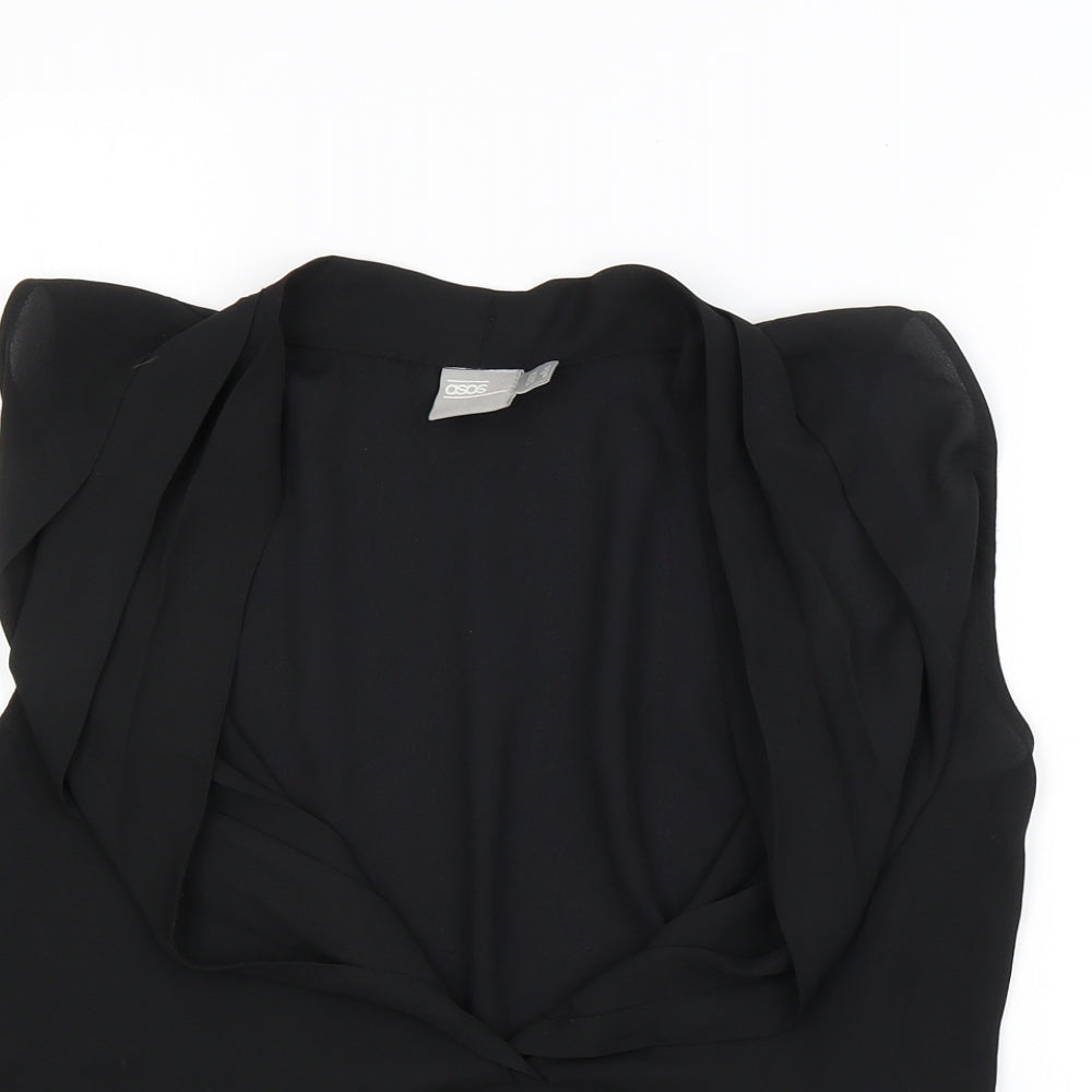ASOS Womens Black   Basic Blouse Size 12