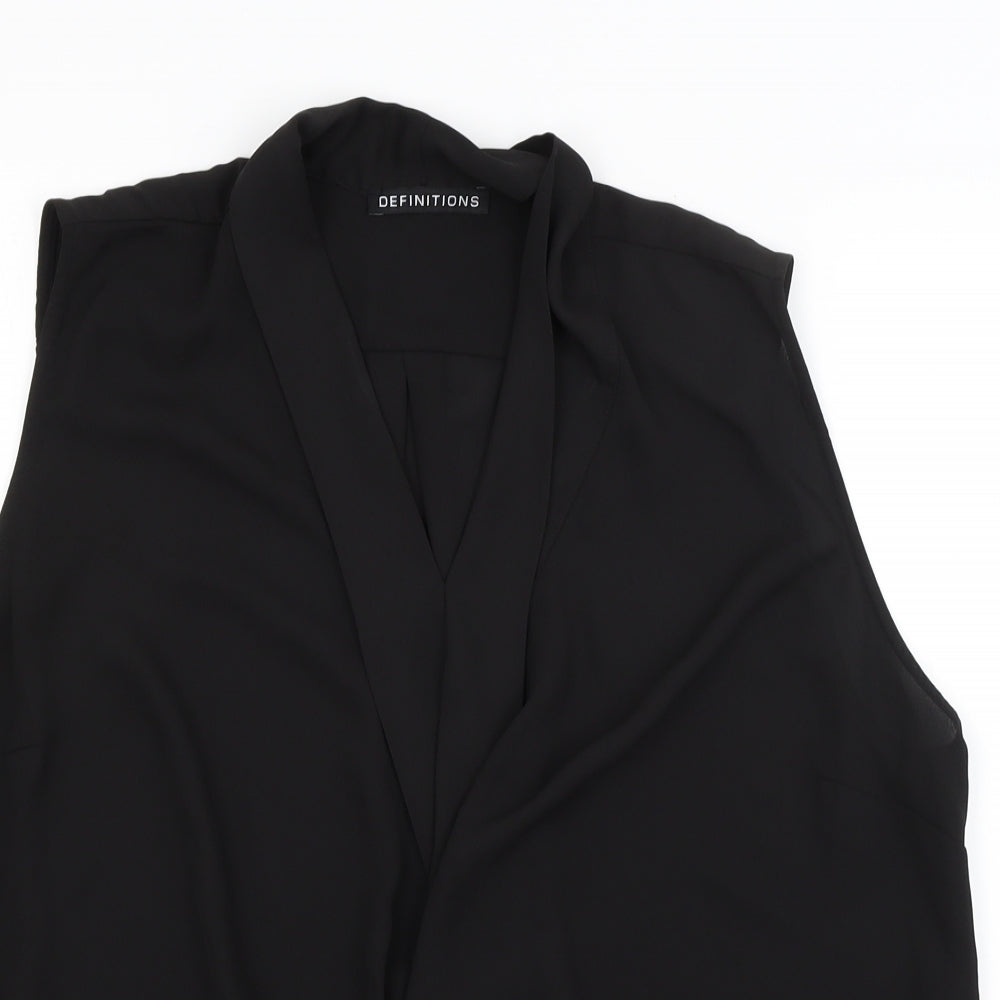 Definitions Womens Black   Basic Blouse Size 18