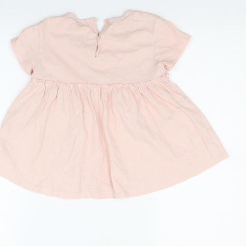 George Girls Pink Floral  Tunic T-Shirt Size 7 Years