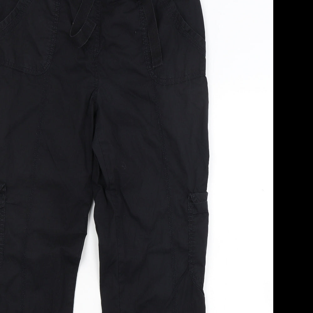 George Womens Black   Cargo Trousers Size 10 L28 in