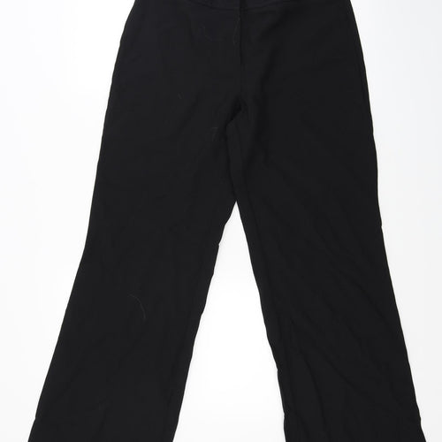 F&F Womens Black   Trousers  Size 12 L28 in
