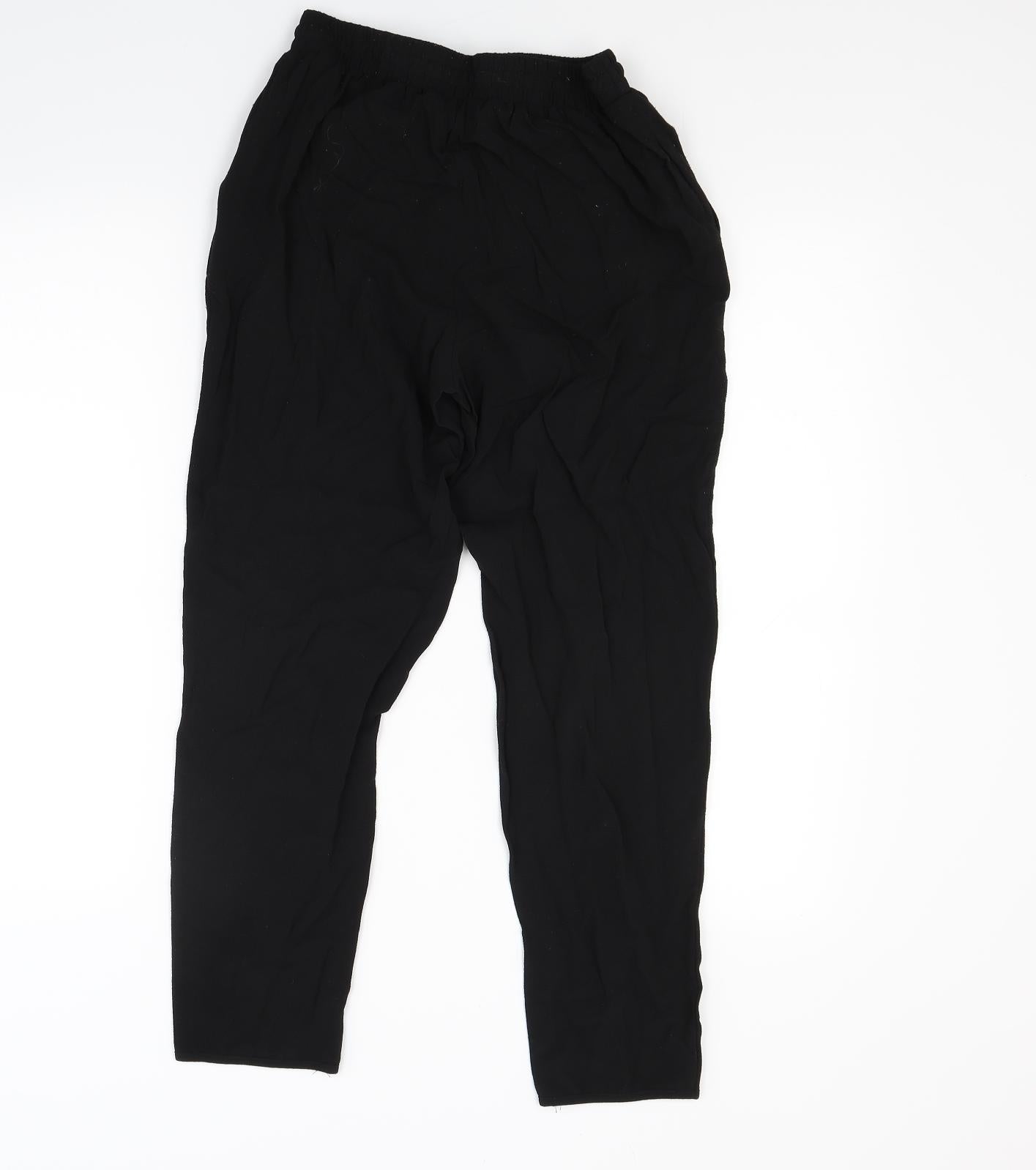 New Look Womens Black   Jogger Trousers Size 6 L24.5 in