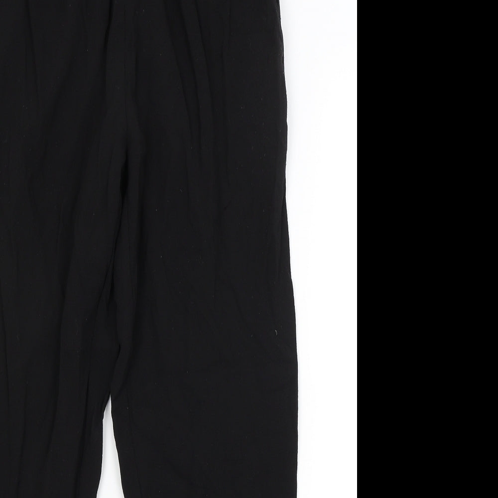 New Look Womens Black   Jogger Trousers Size 6 L24.5 in