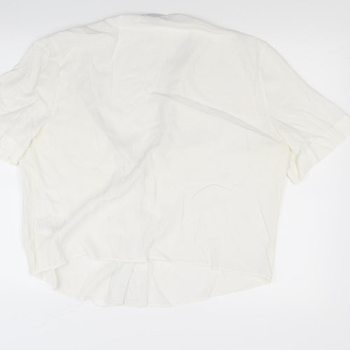 Topshop Womens White   Basic Blouse Size 18