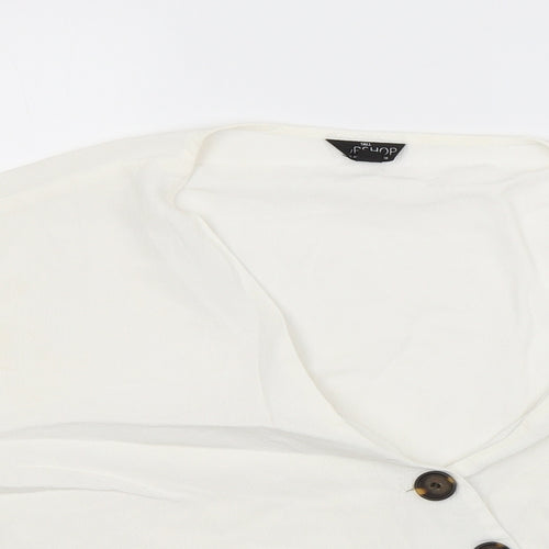 Topshop Womens White   Basic Blouse Size 18