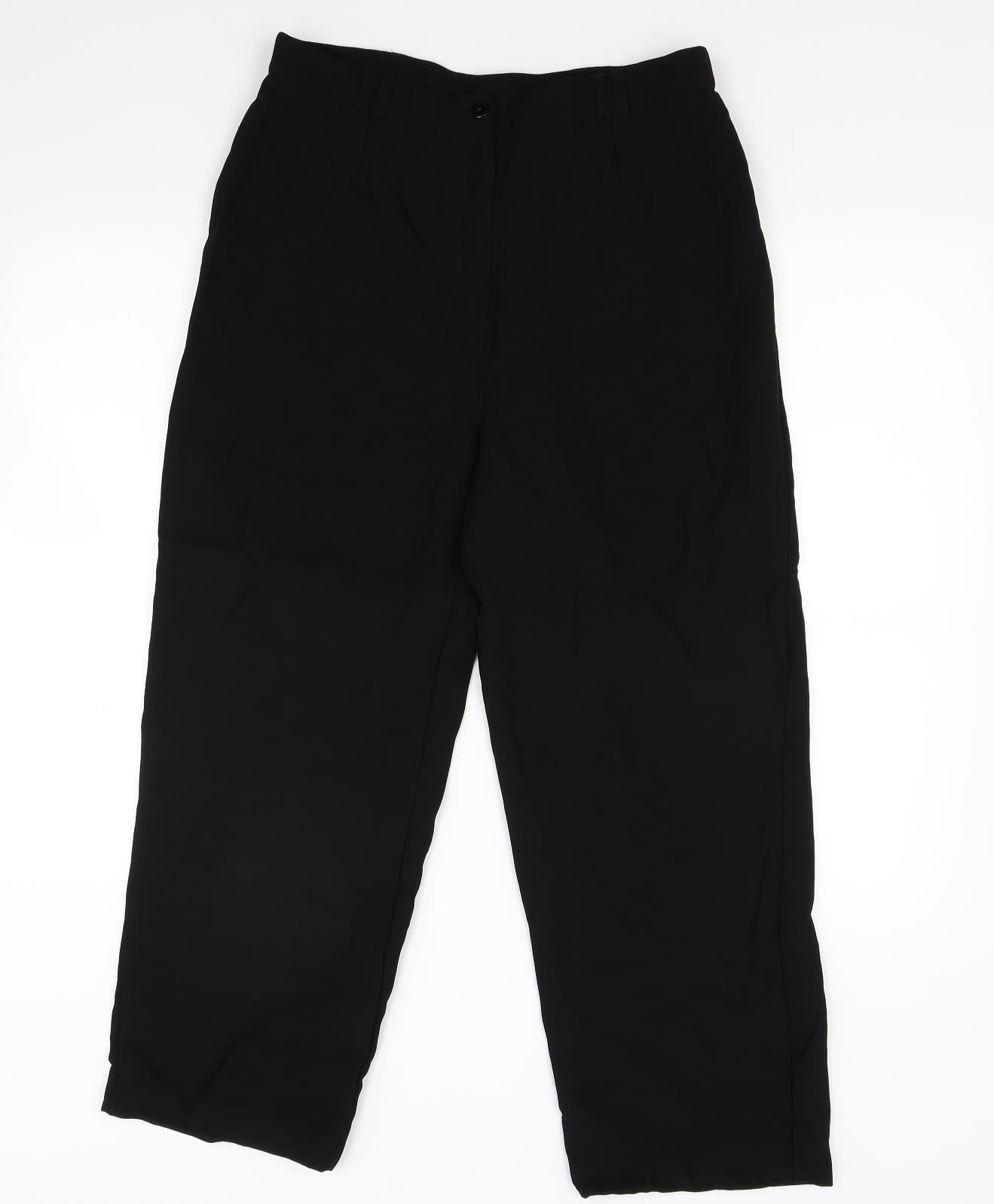 Wallis Womens Black   Trousers  Size 14 L25 in