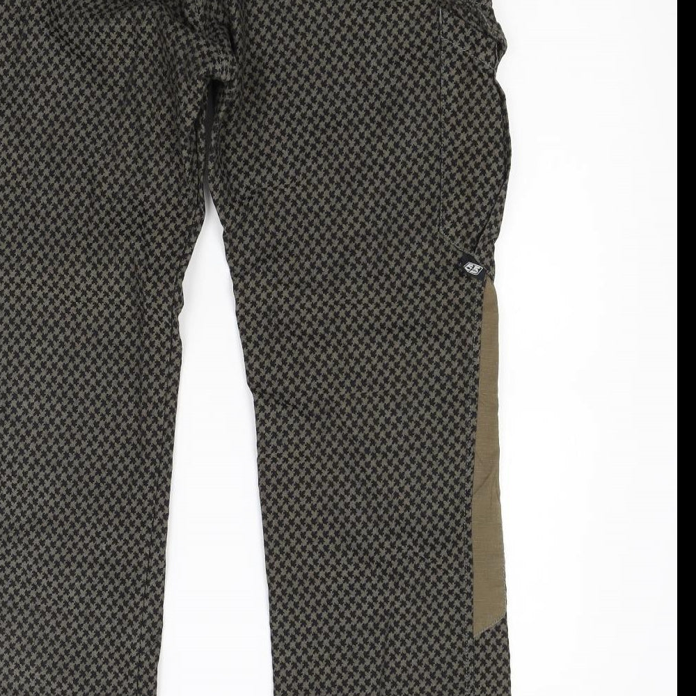 55DSL Mens Brown Check  Trousers  Size 32 L29 in