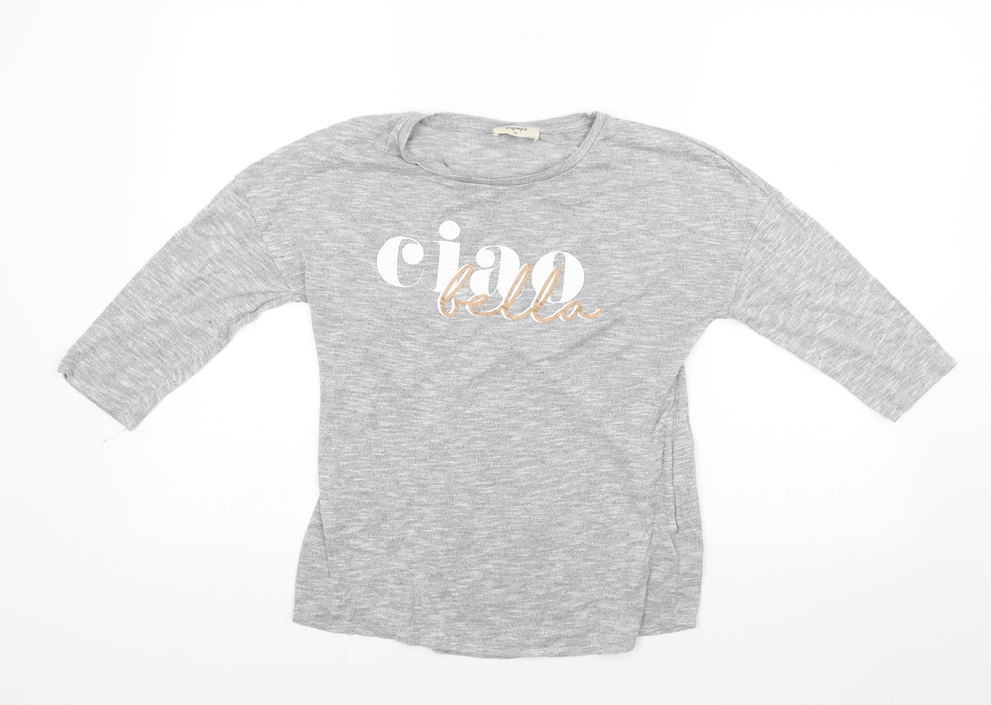 Papaya Womens Grey  Knit Pullover Jumper Size 10  - Ciao Bella