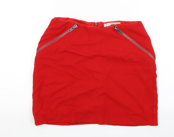 BCGeneration Womens Red   Mini Skirt Size S