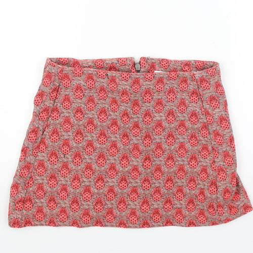 Cooperative Womens Red Floral  Mini Skirt Size S