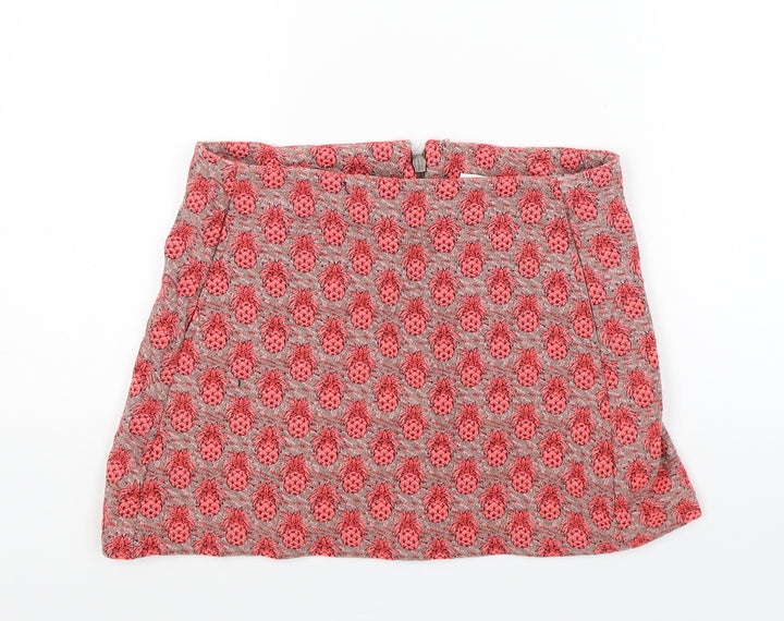 Cooperative Womens Red Floral  Mini Skirt Size S
