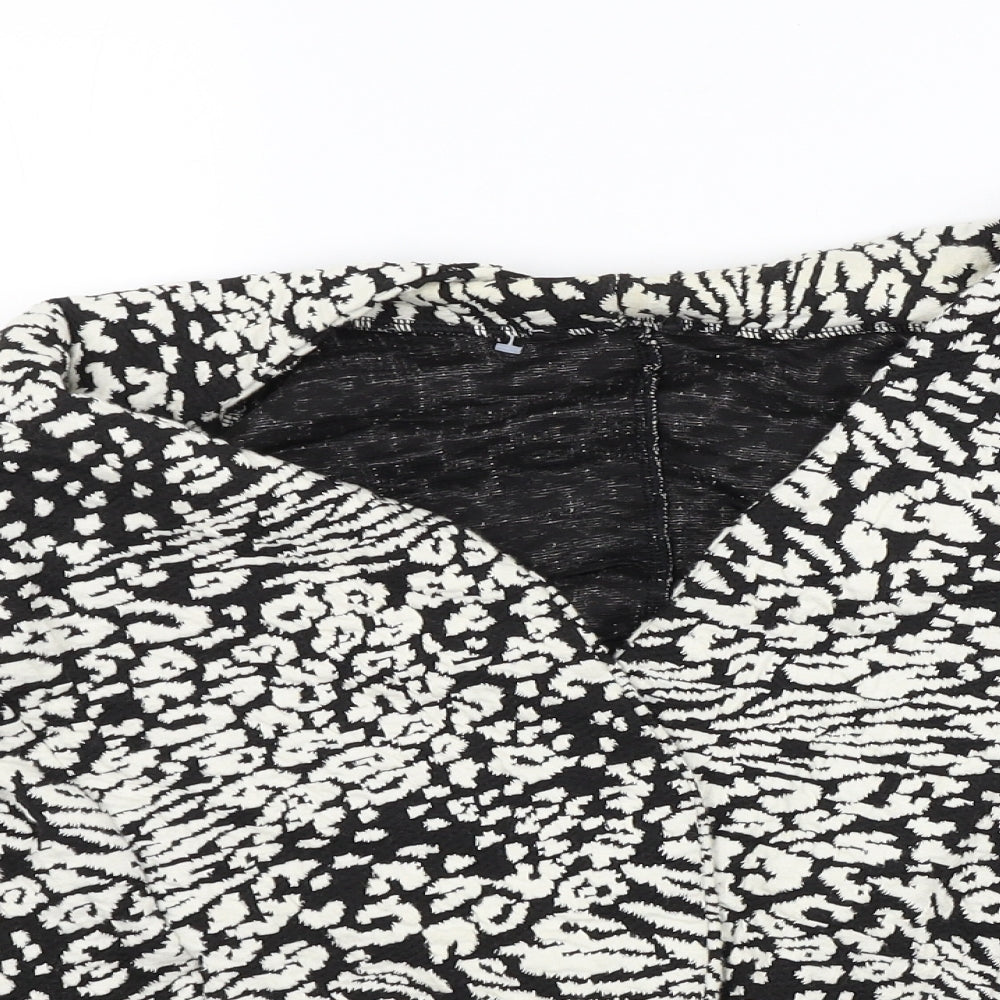 George Womens White Animal Print  Jacket  Size 16