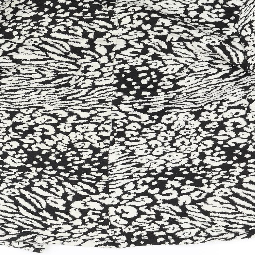 George Womens White Animal Print  Jacket  Size 16