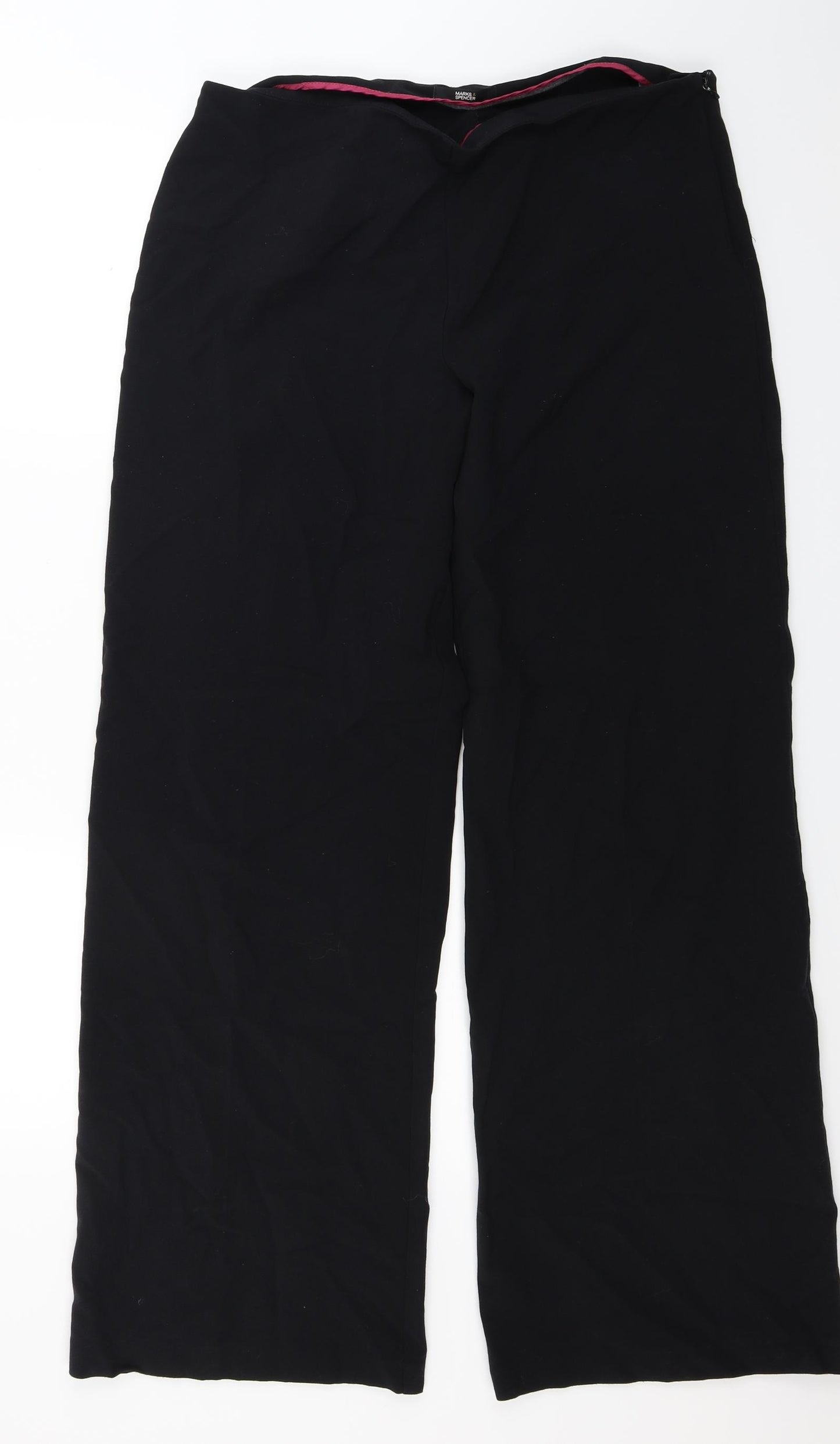 Marks and Spencer Womens Black   Trousers  Size 16 L30 in