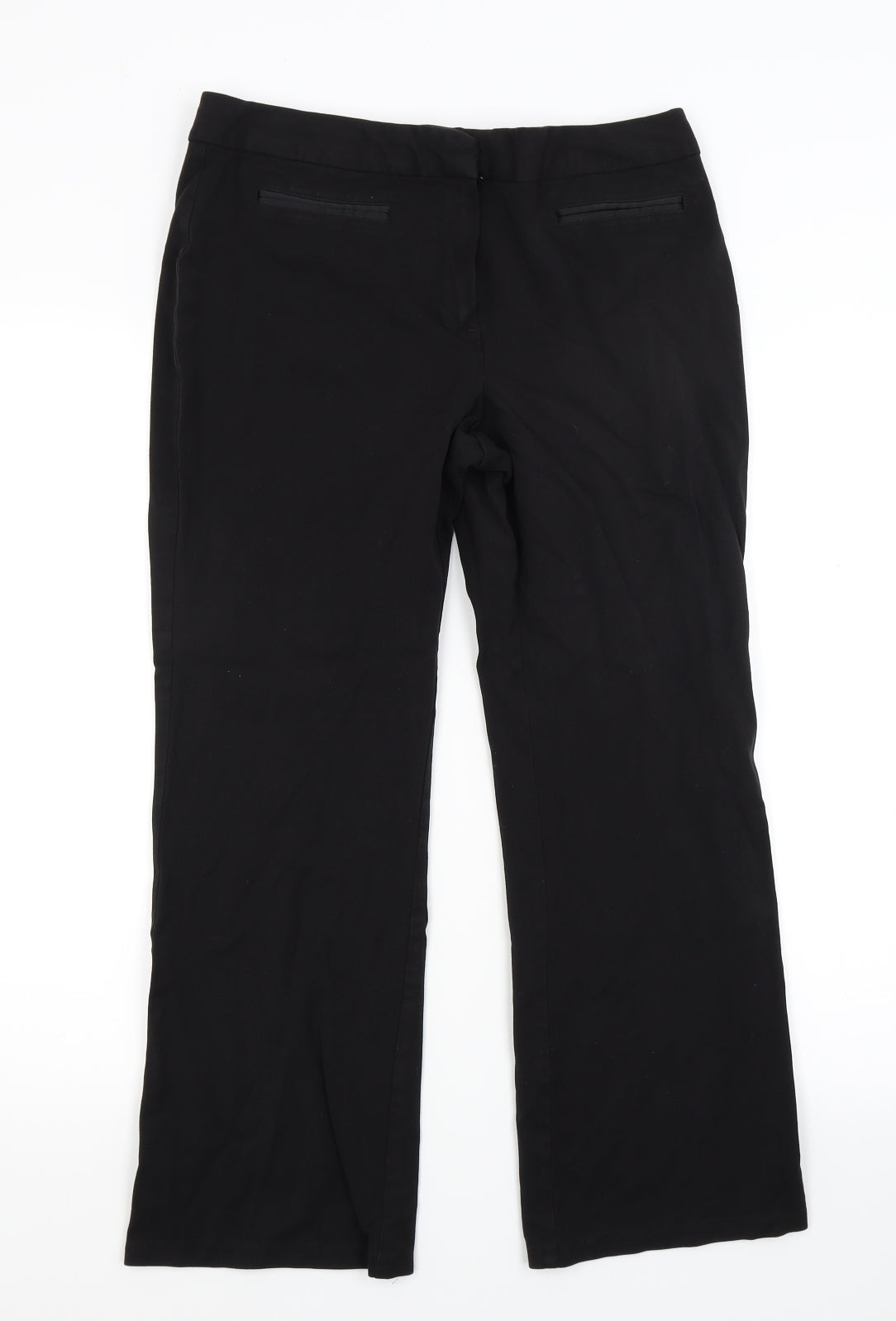 Marks and Spencer Womens Black   Trousers  Size 12 L24 in