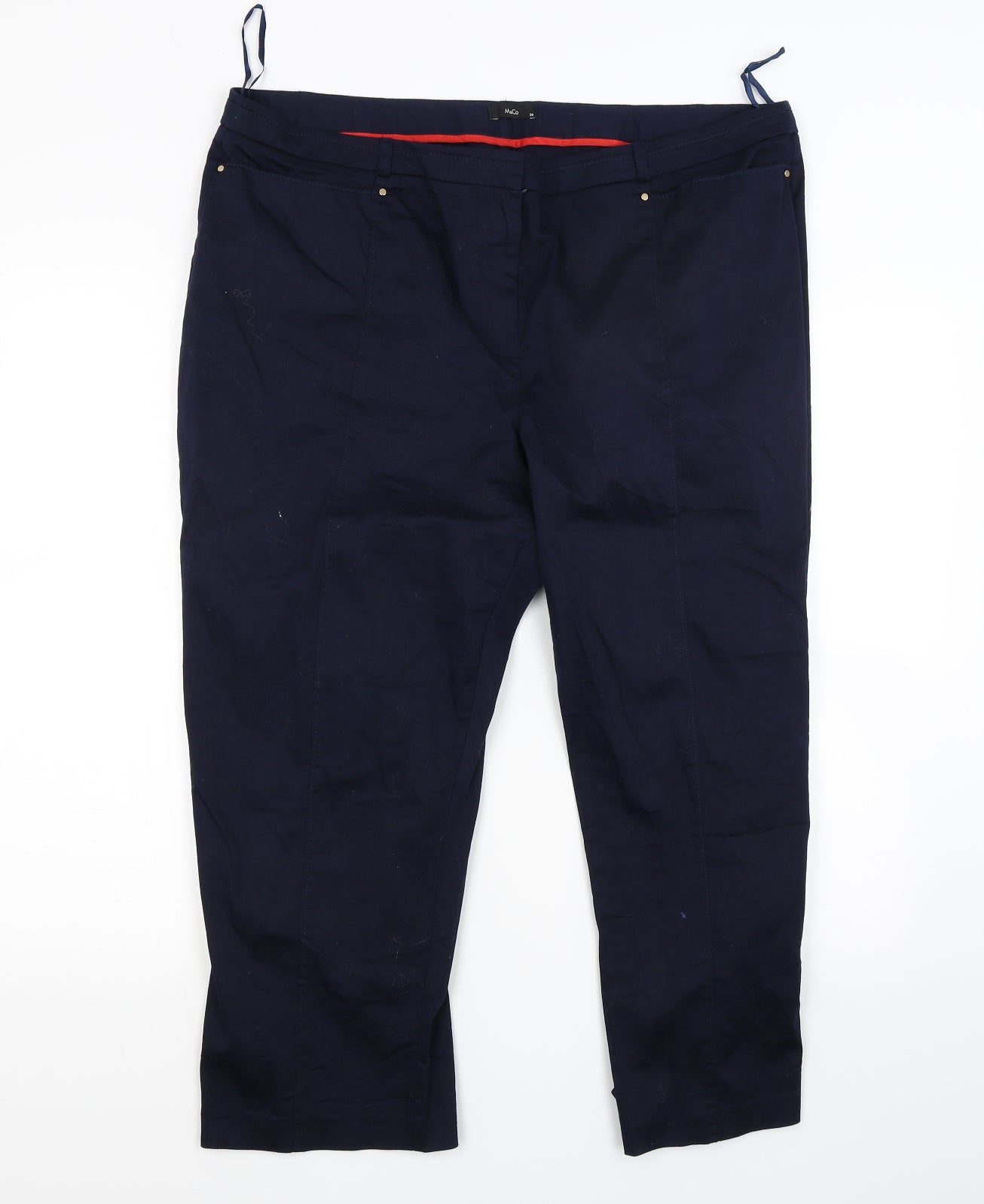 M&Co Womens Blue   Trousers  Size 20 L22 in
