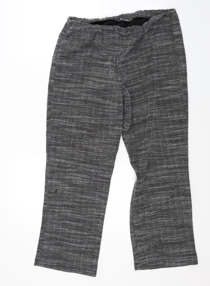 Bonmarché Womens Grey   Trousers  Size 16 L23 in