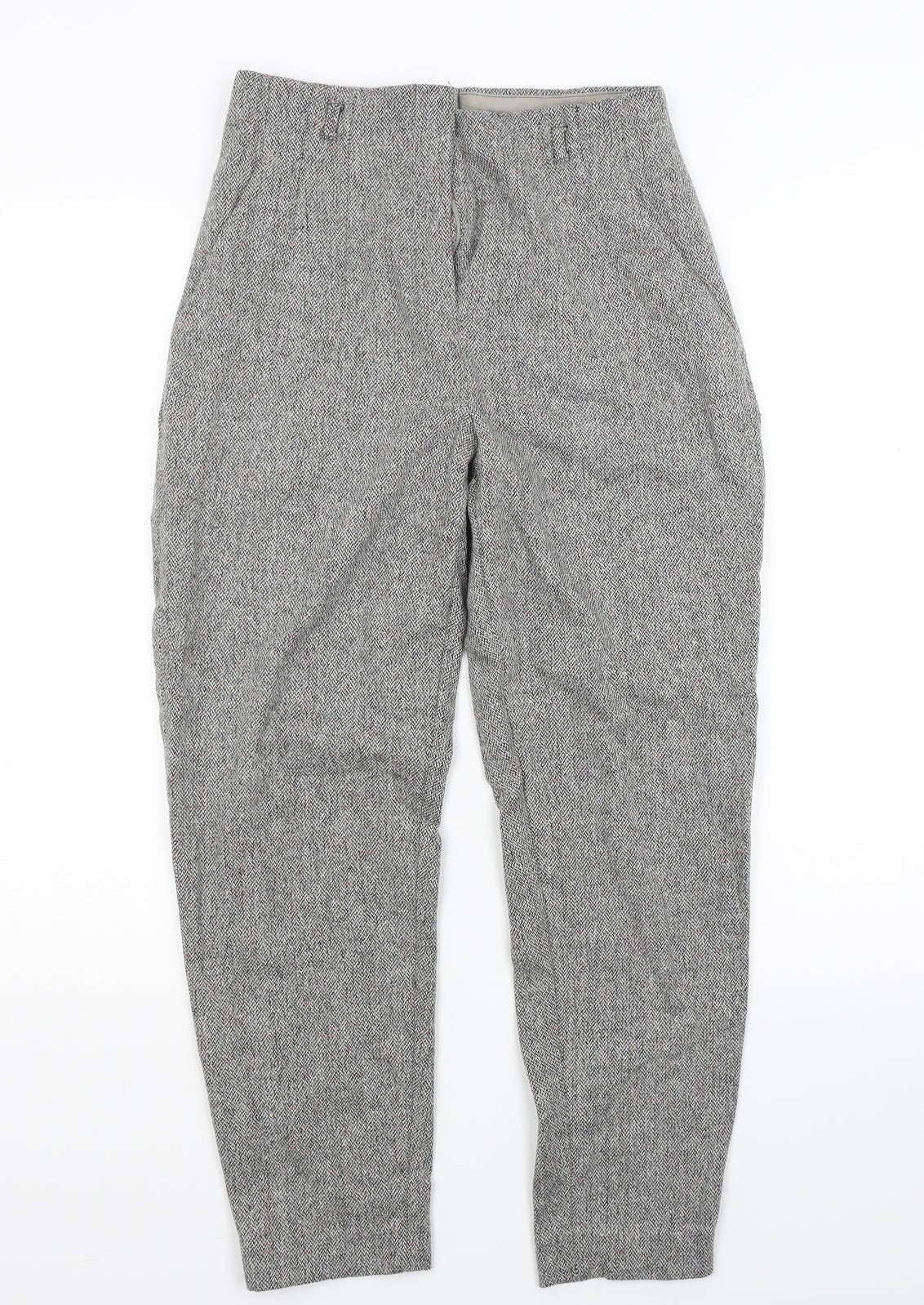 Per Una Womens Grey   Trousers  Size 8 L23 in