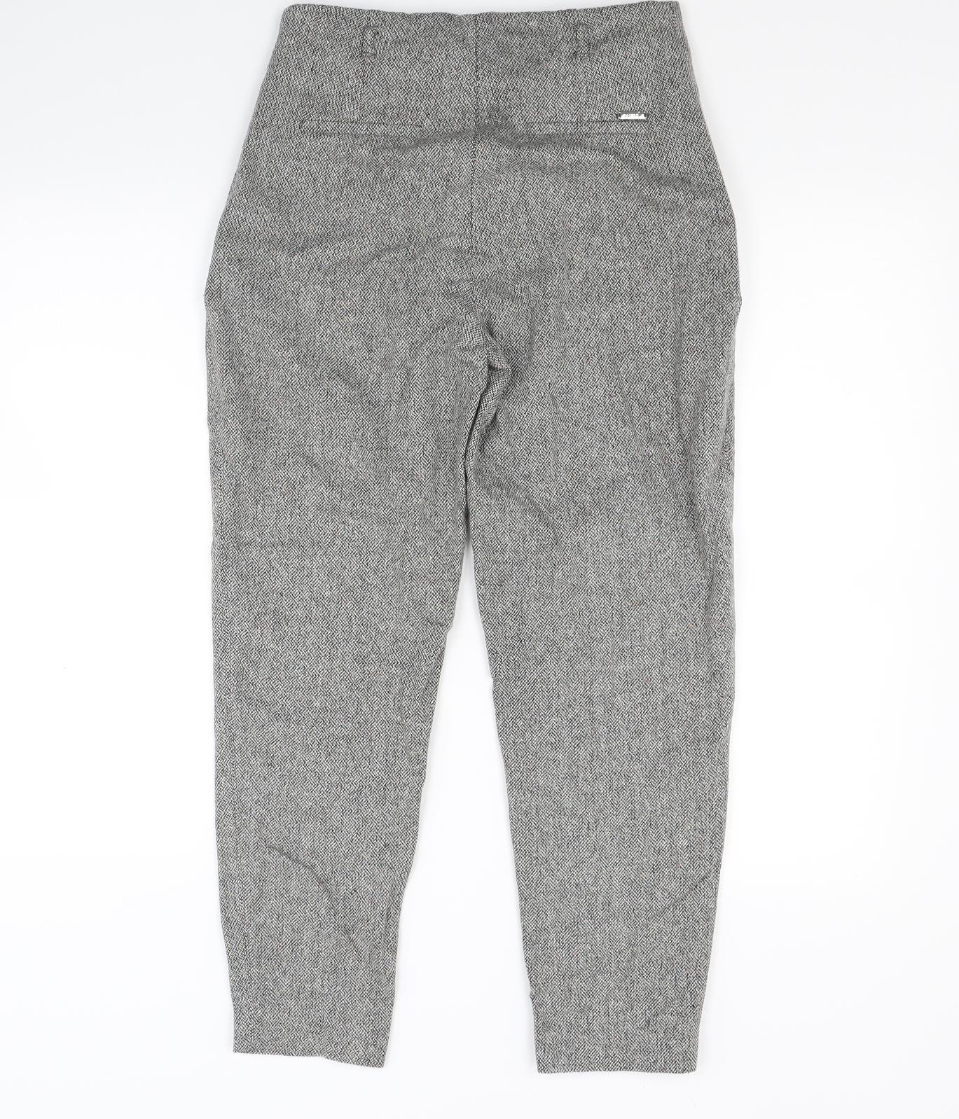 Per Una Womens Grey   Trousers  Size 8 L23 in