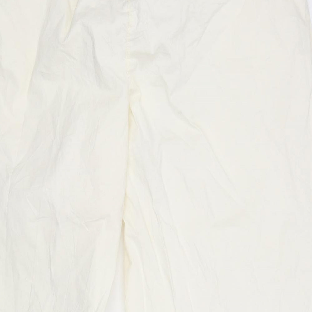 Marks and Spencer Womens White   Trousers  Size 24 L24 in