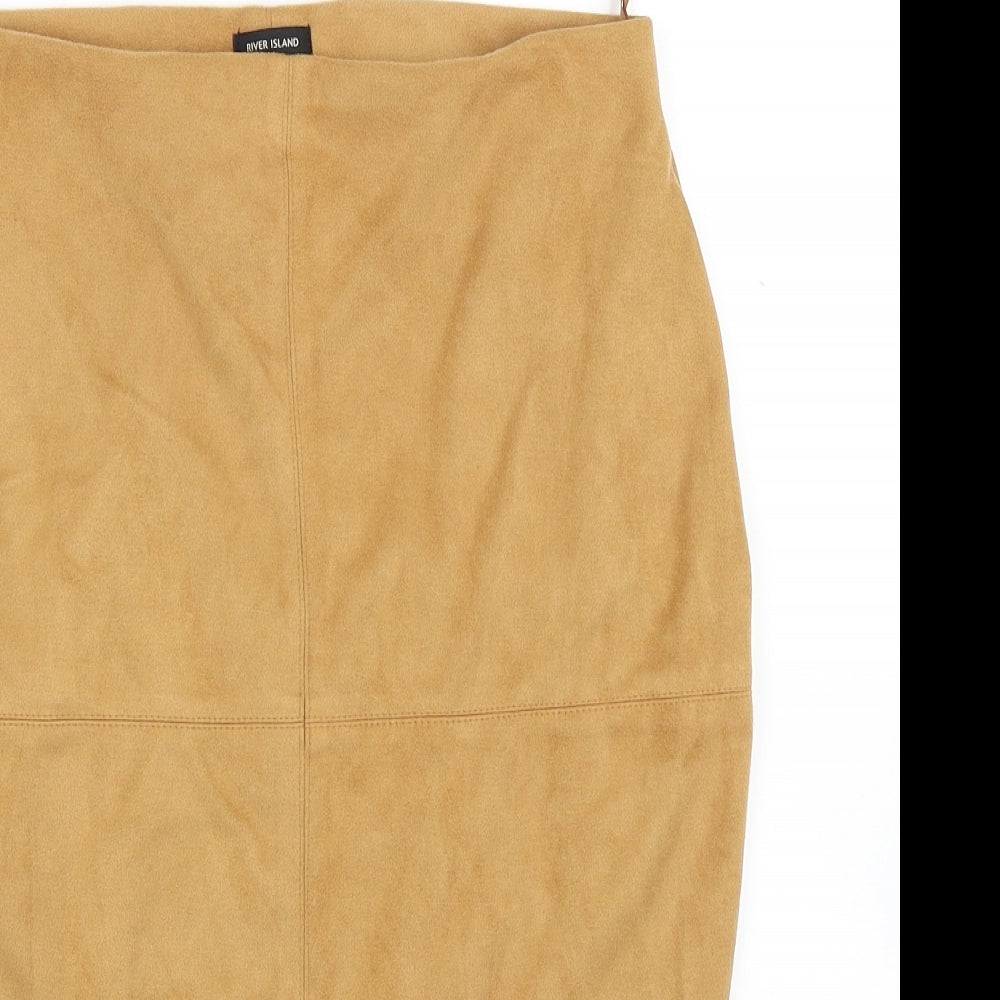 River Island Womens Brown   Bandage Skirt Size 12