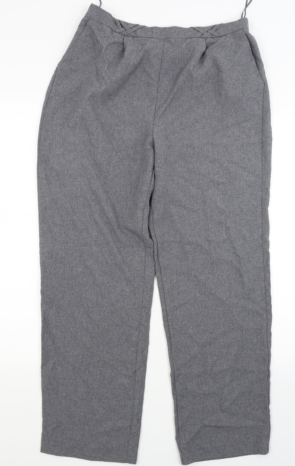 BM Womens Grey   Trousers  Size 14 L27 in