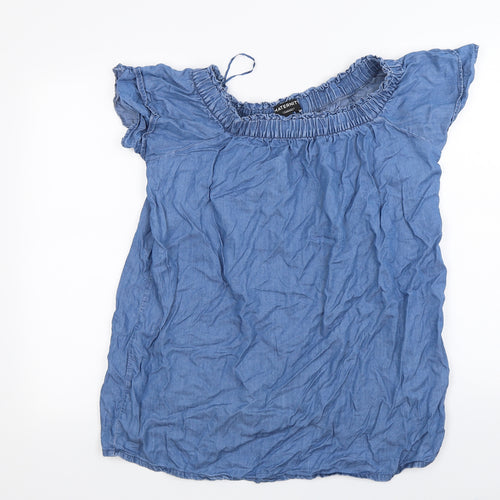 Peacocks  Womens Blue   Basic Blouse Size 14