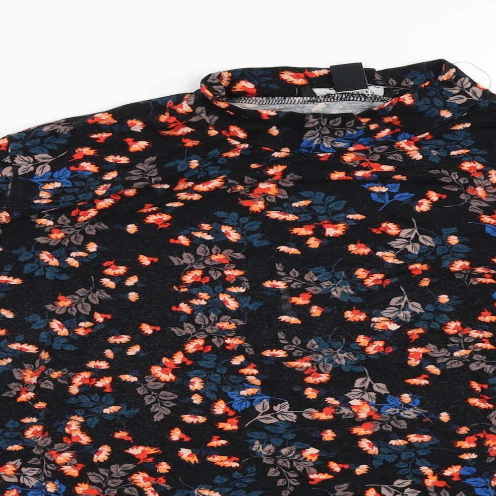 Atmosphere  Womens Black Floral  Basic T-Shirt Size 20