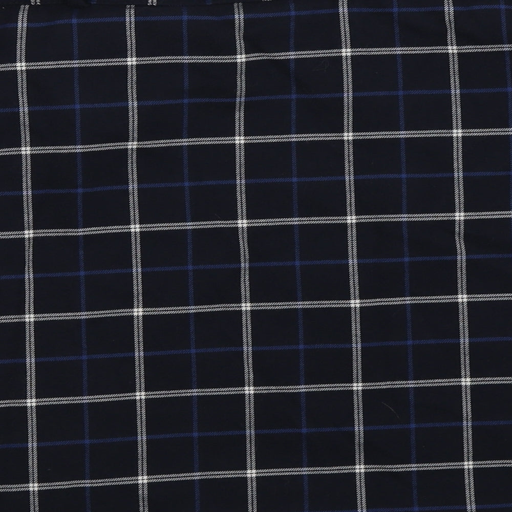 F&F  Womens Blue Check  A-Line Skirt Size 16