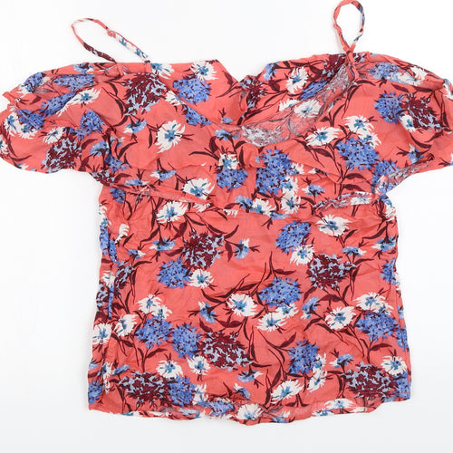 Matalan  Womens Pink Floral  Basic Blouse Size 10