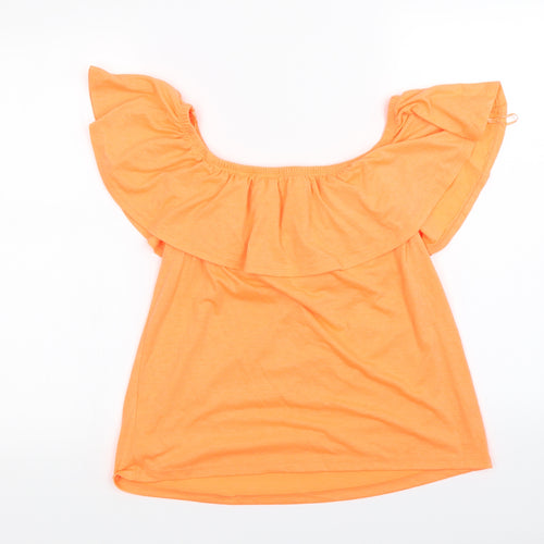 intuition  Womens Orange   Basic T-Shirt Size 12