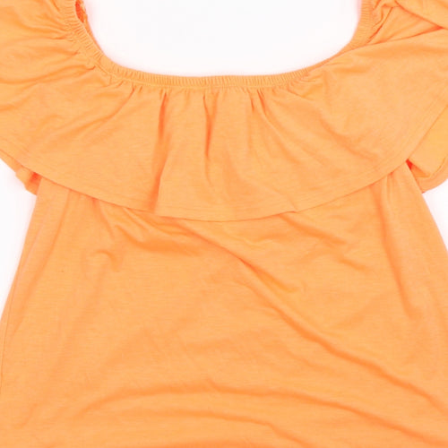 intuition  Womens Orange   Basic T-Shirt Size 12