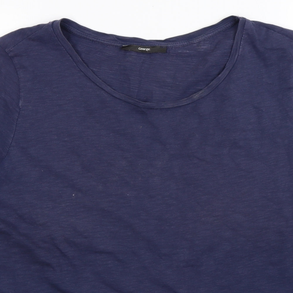 George  Womens Blue   Basic T-Shirt Size 18