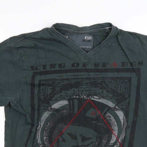F&F  Mens Green    T-Shirt Size M
