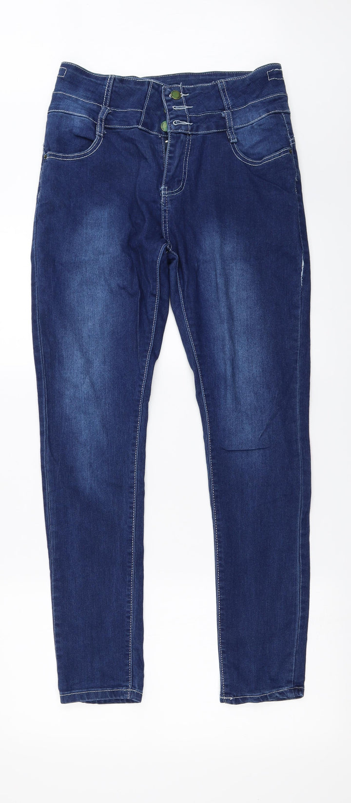 Preworn  Womens Blue   Straight Jeans Size L L28 in