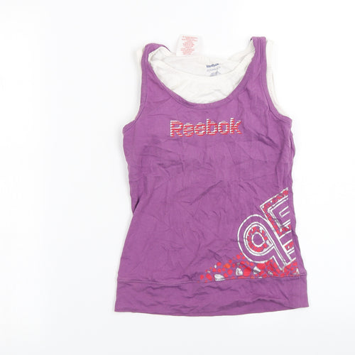 Reebok  Girls Purple   Basic T-Shirt Size 8 Years