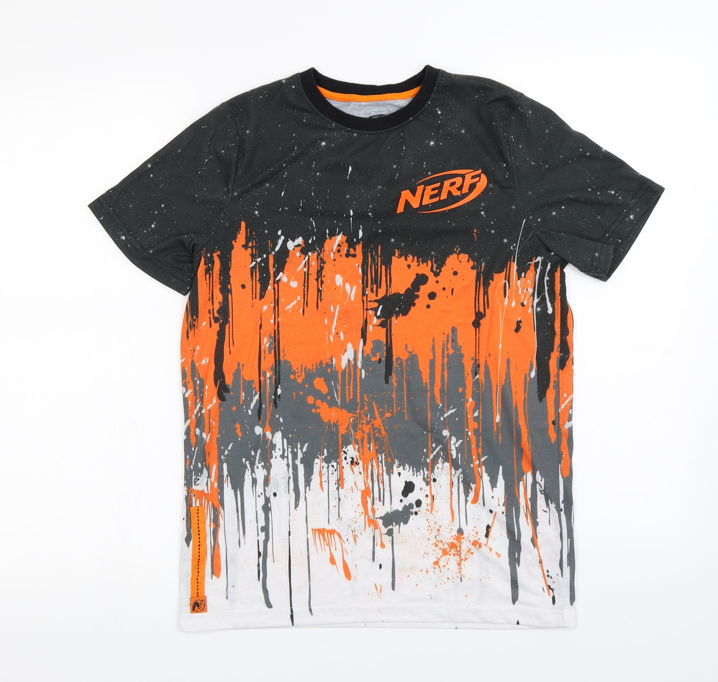 NERF  Boys Black   Basic T-Shirt Size 12-13 Years  - Nerf
