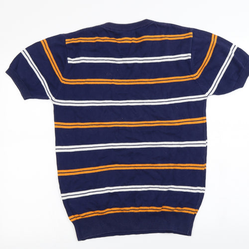 MSD  Womens Blue Striped  Pullover Jumper Size M