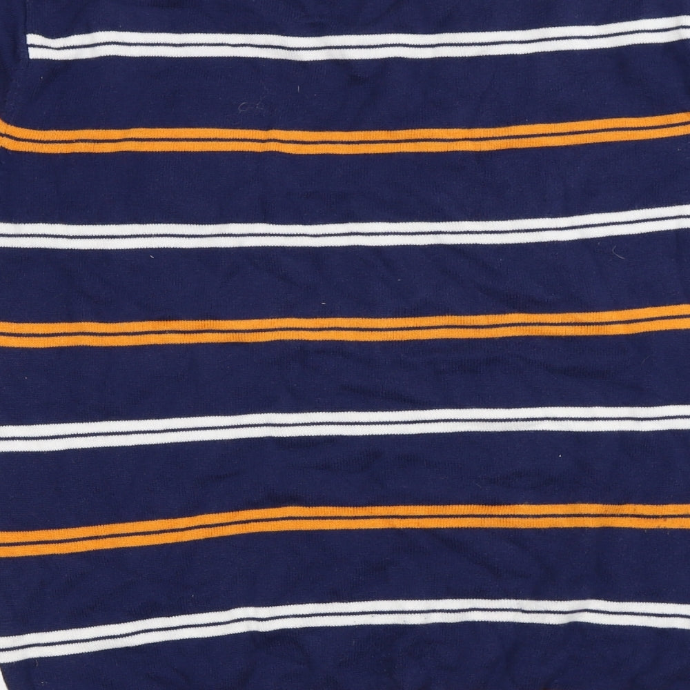 MSD  Womens Blue Striped  Pullover Jumper Size M
